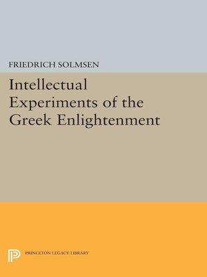 cover image of Intellectual Experiments of the Greek Enlightenment